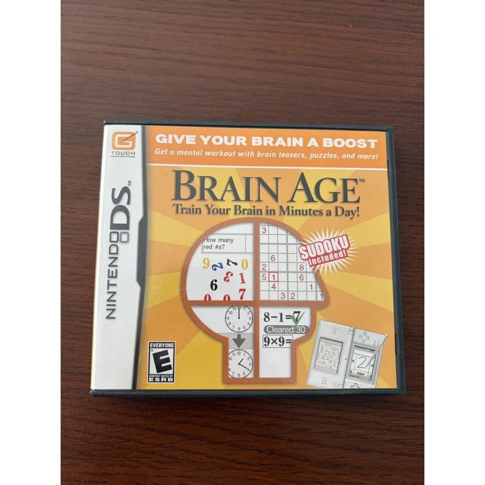 Brain Age Nintendo DS Video Game Complete CIB Tested‎